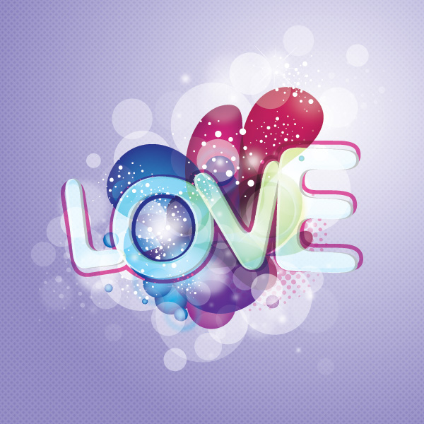 love vector background