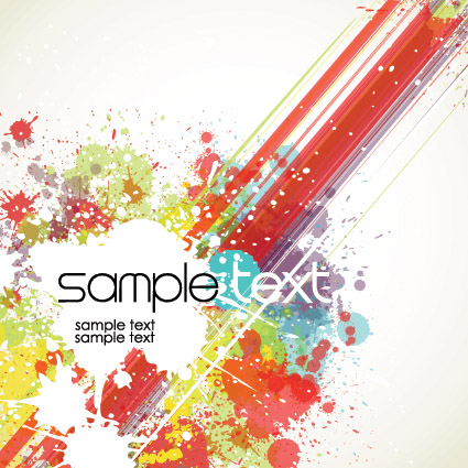 Text design splash pattern vector