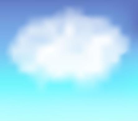 Sky clouds background vector