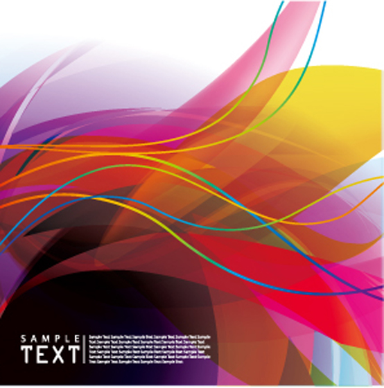 Colorful background vector flow lines