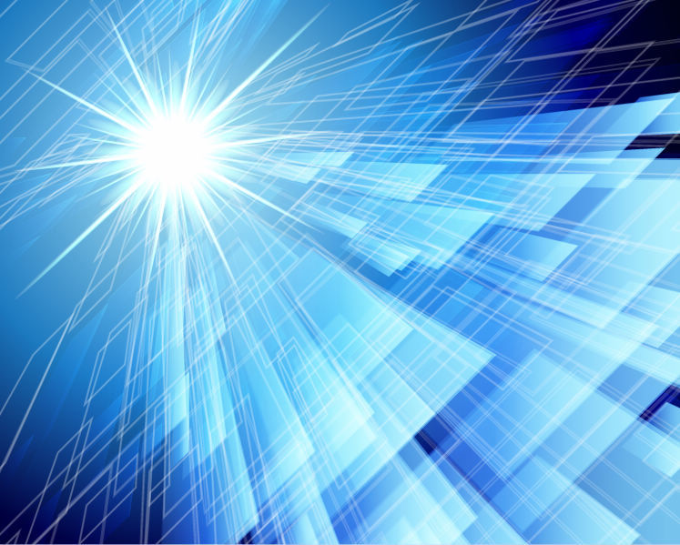 Abstract Blue Background in High-Tech