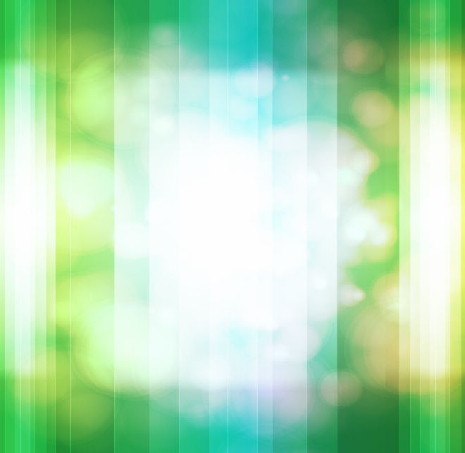 Bokeh Design Green Vector Background