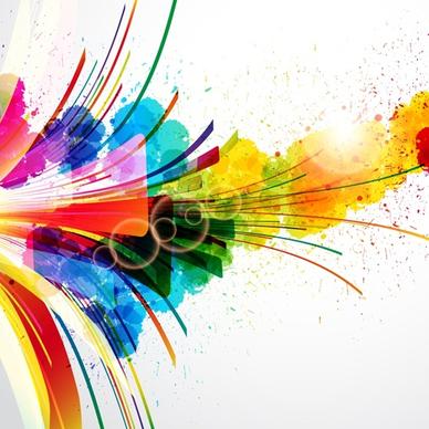 Free Vector Colorful splash