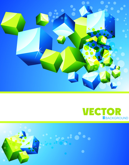 Colorful cube vector