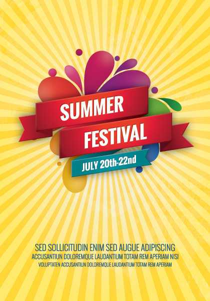 Summer Festival Vector Graphic