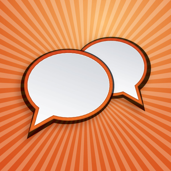 Speech Bubbles Vector Graphic