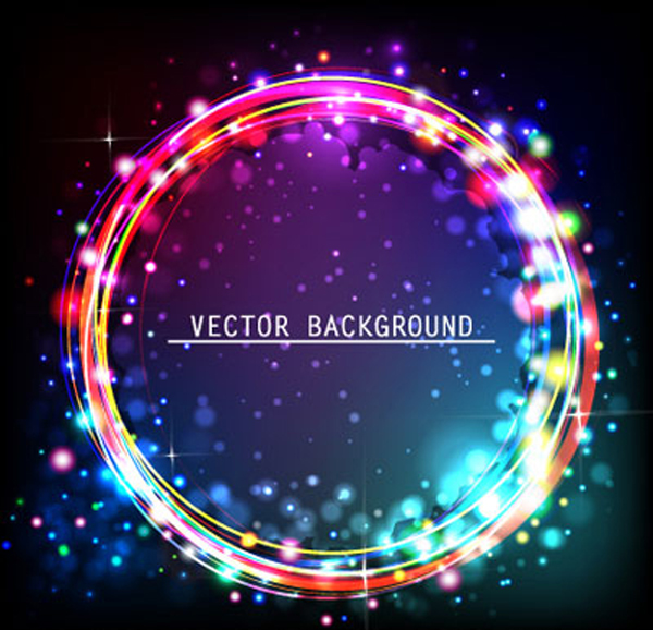 Colorful circle vector background