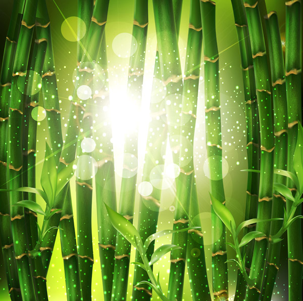 Free Green leaf Vector background