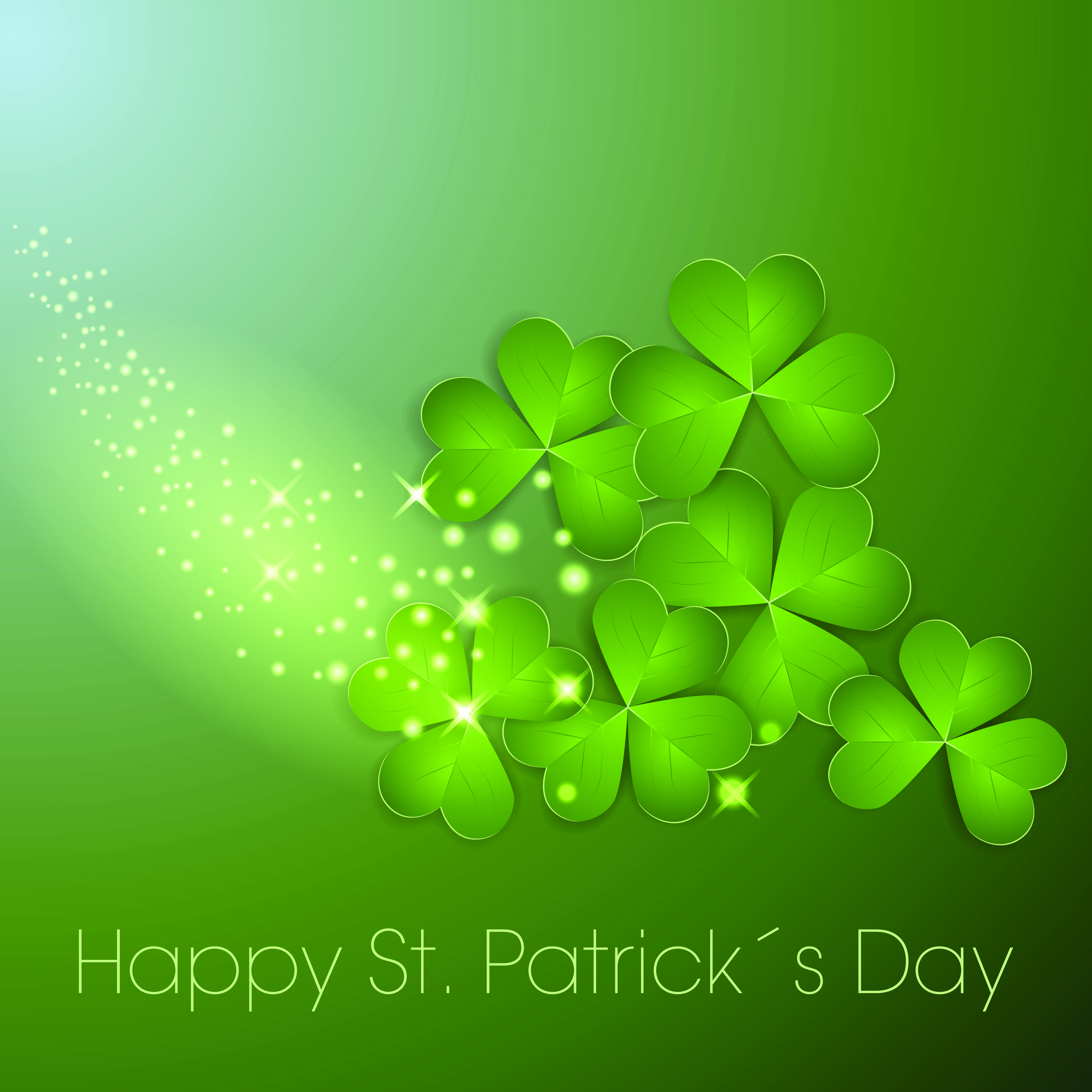 Creative Clover vector Background