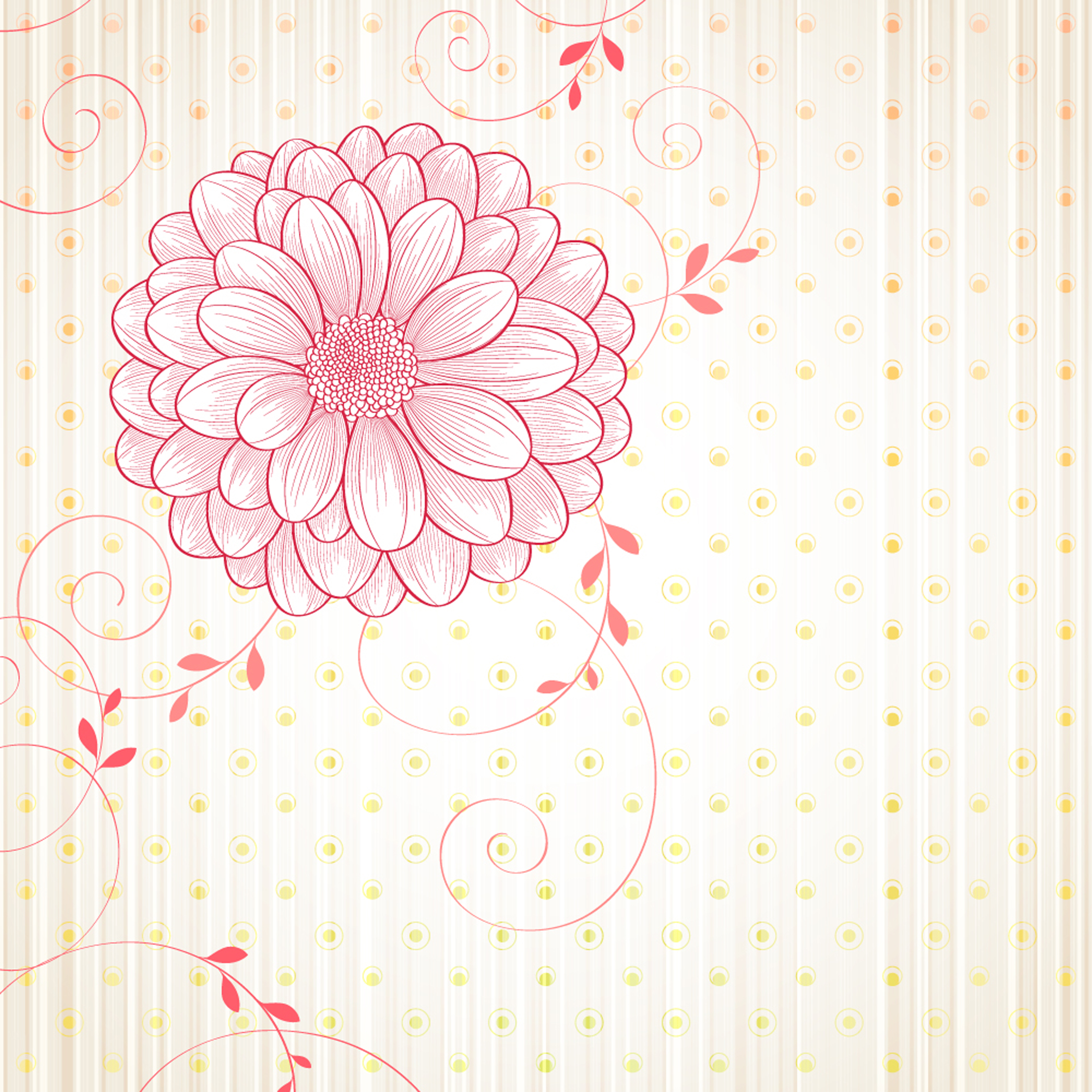 Free flowers vectors background