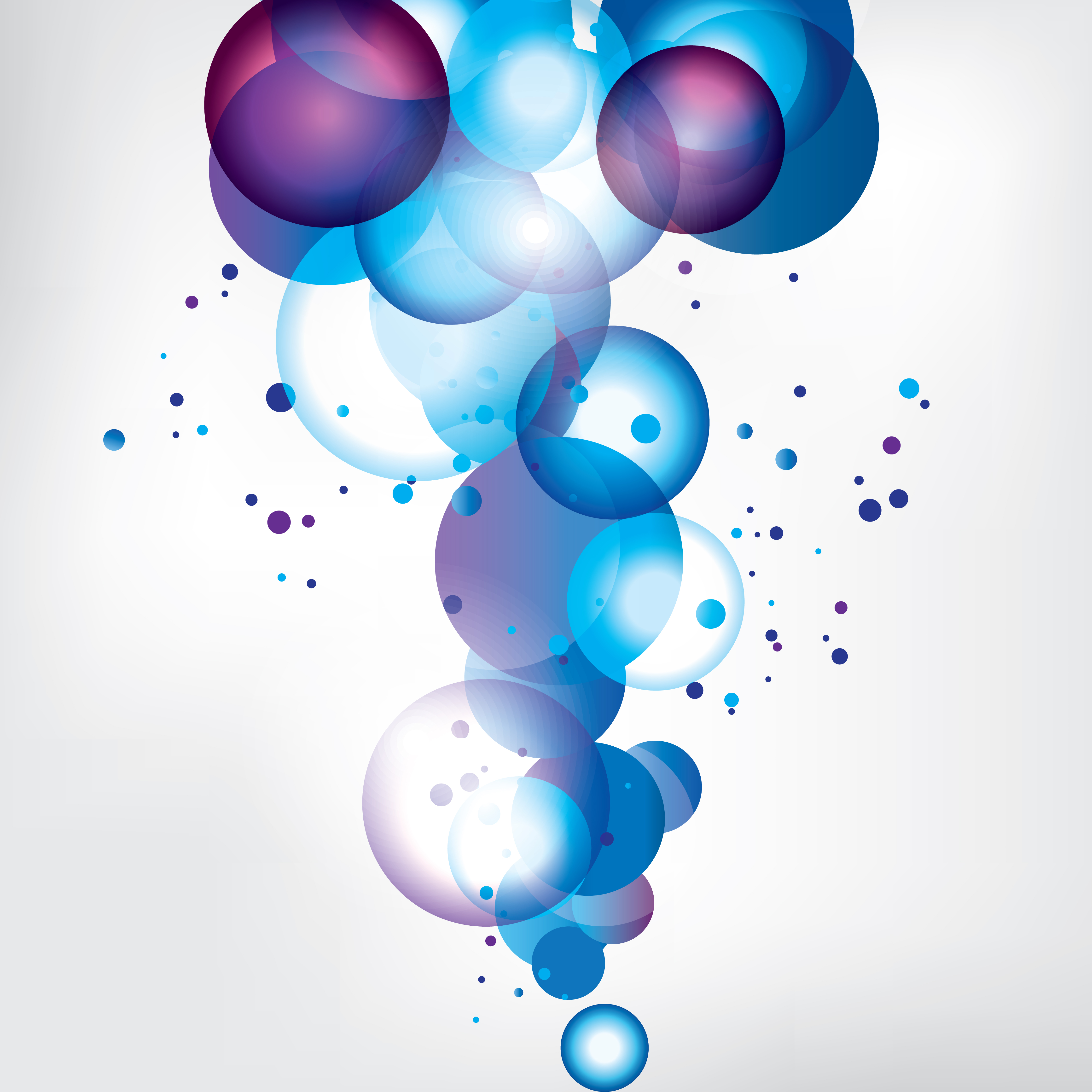 Colorful bubbles vector background