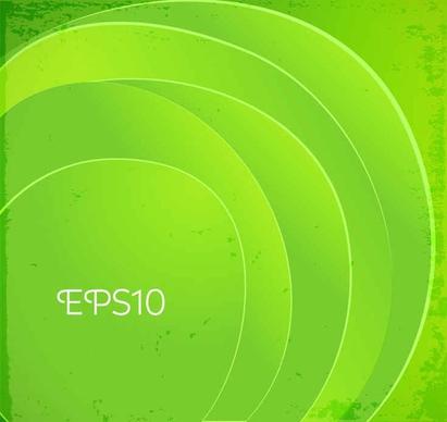 Green circle labels vector background