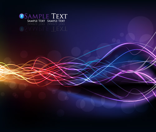 Colorful streamer background design vector