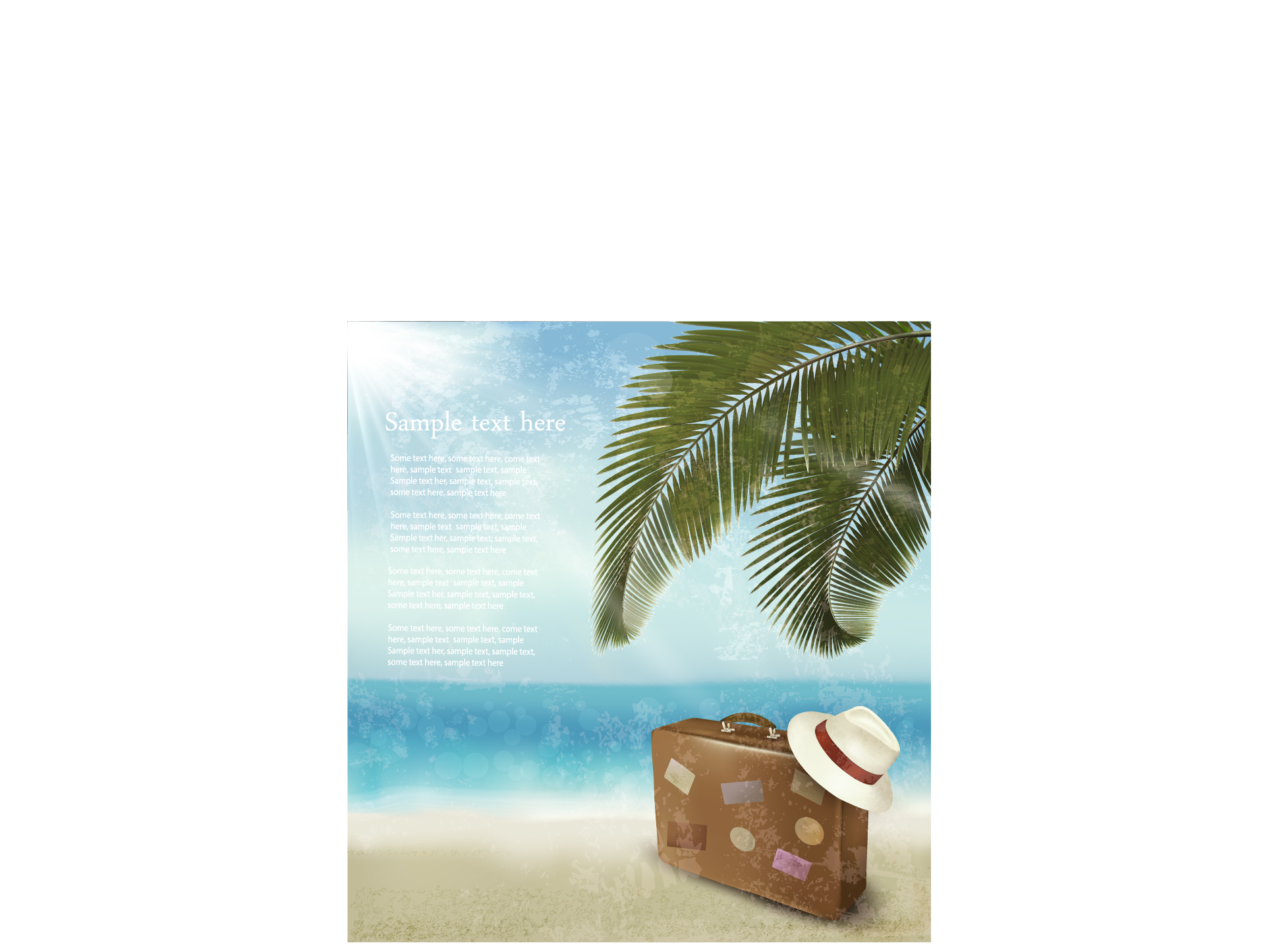 Beautiful beach vector background00001