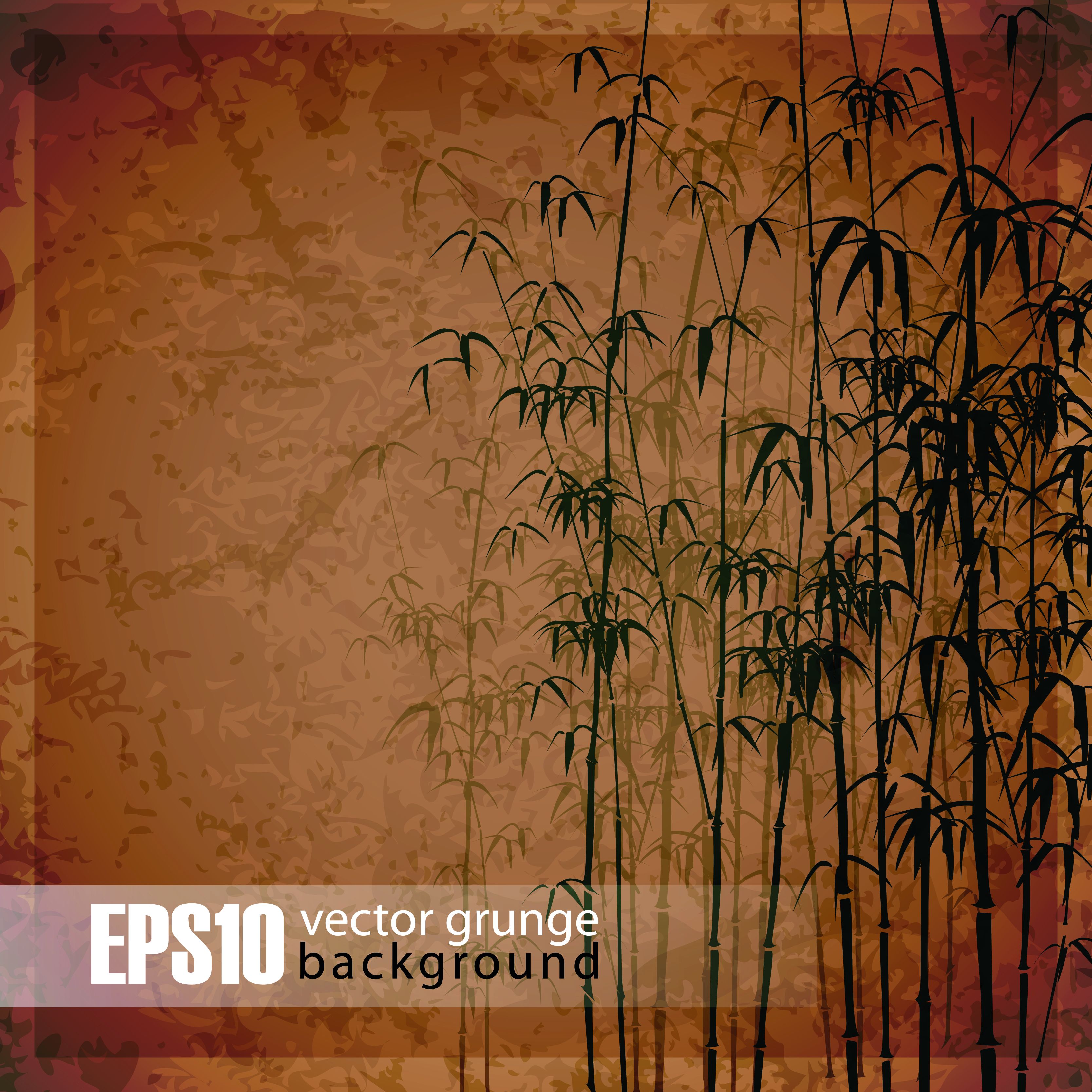 Retro bamboo forest background