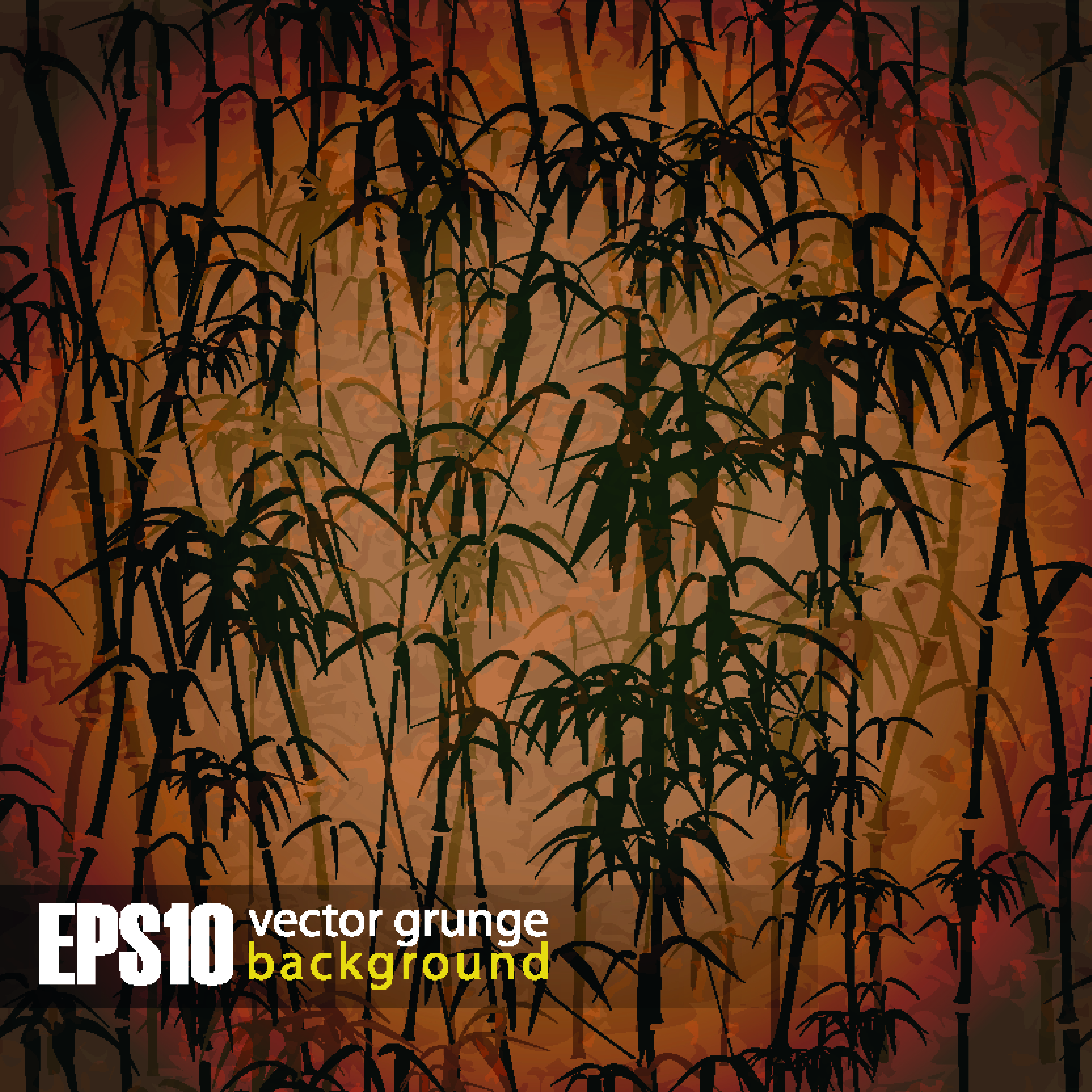 Retro bamboo forest background001