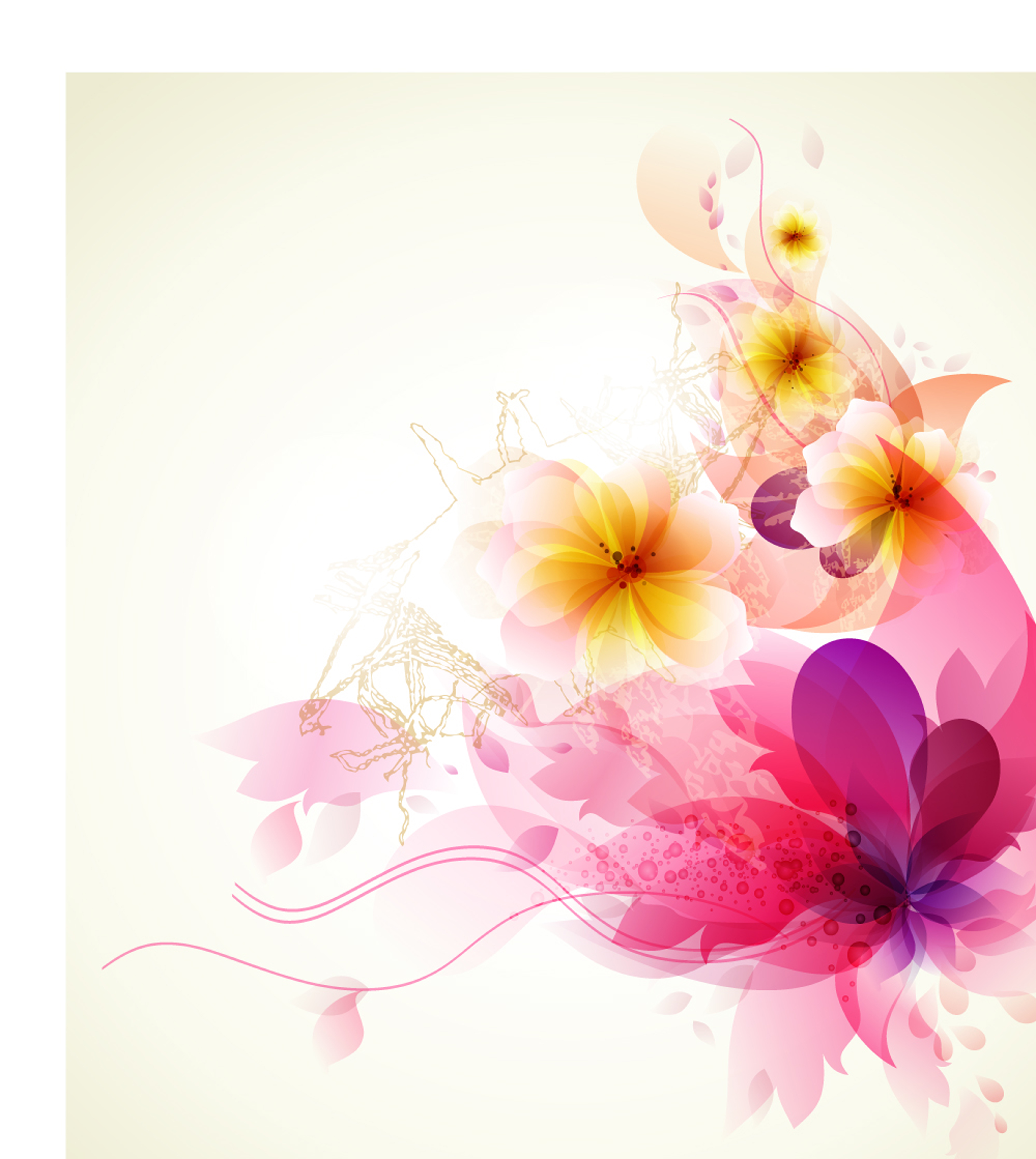 Fancy flowers background003