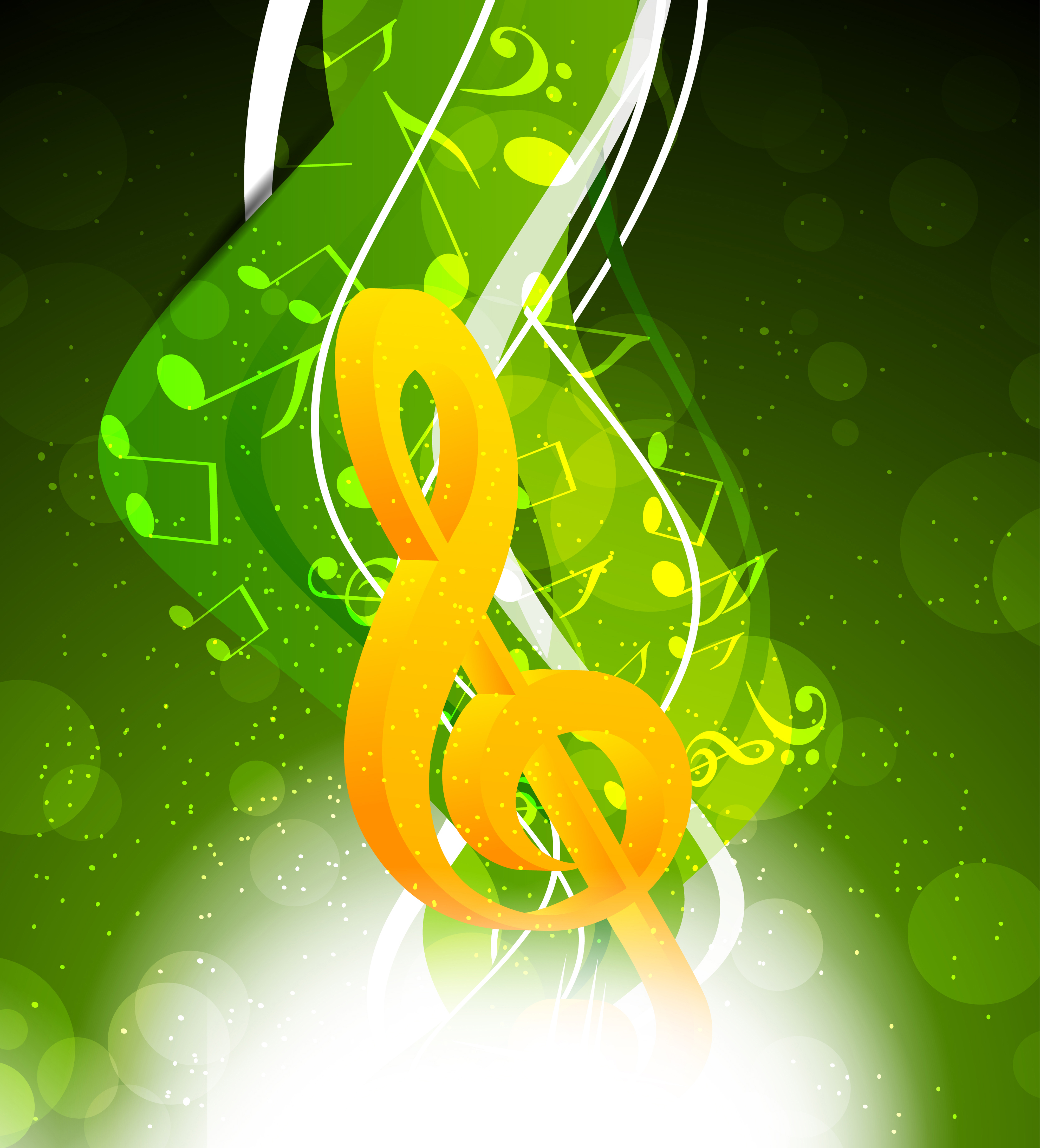 Music life vector background