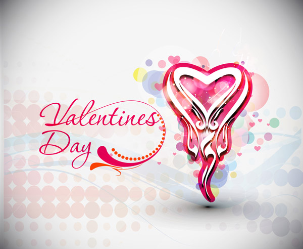 Abstract Valentines Day Vector Graphics