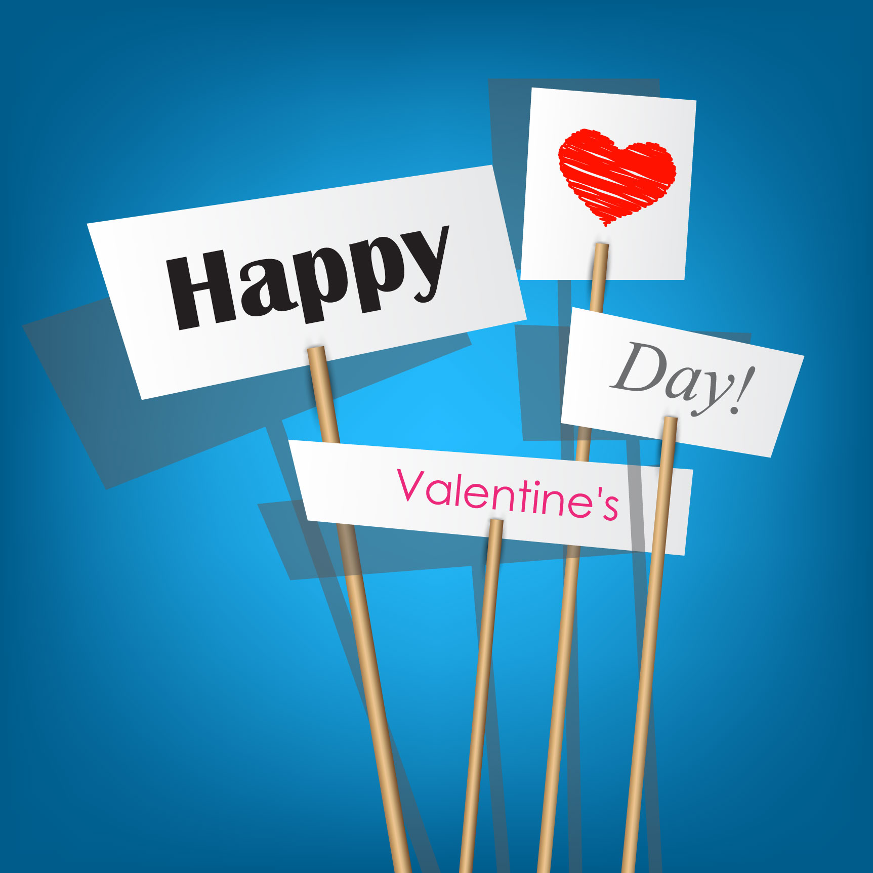 Happy Valentine’s Day Vector Background