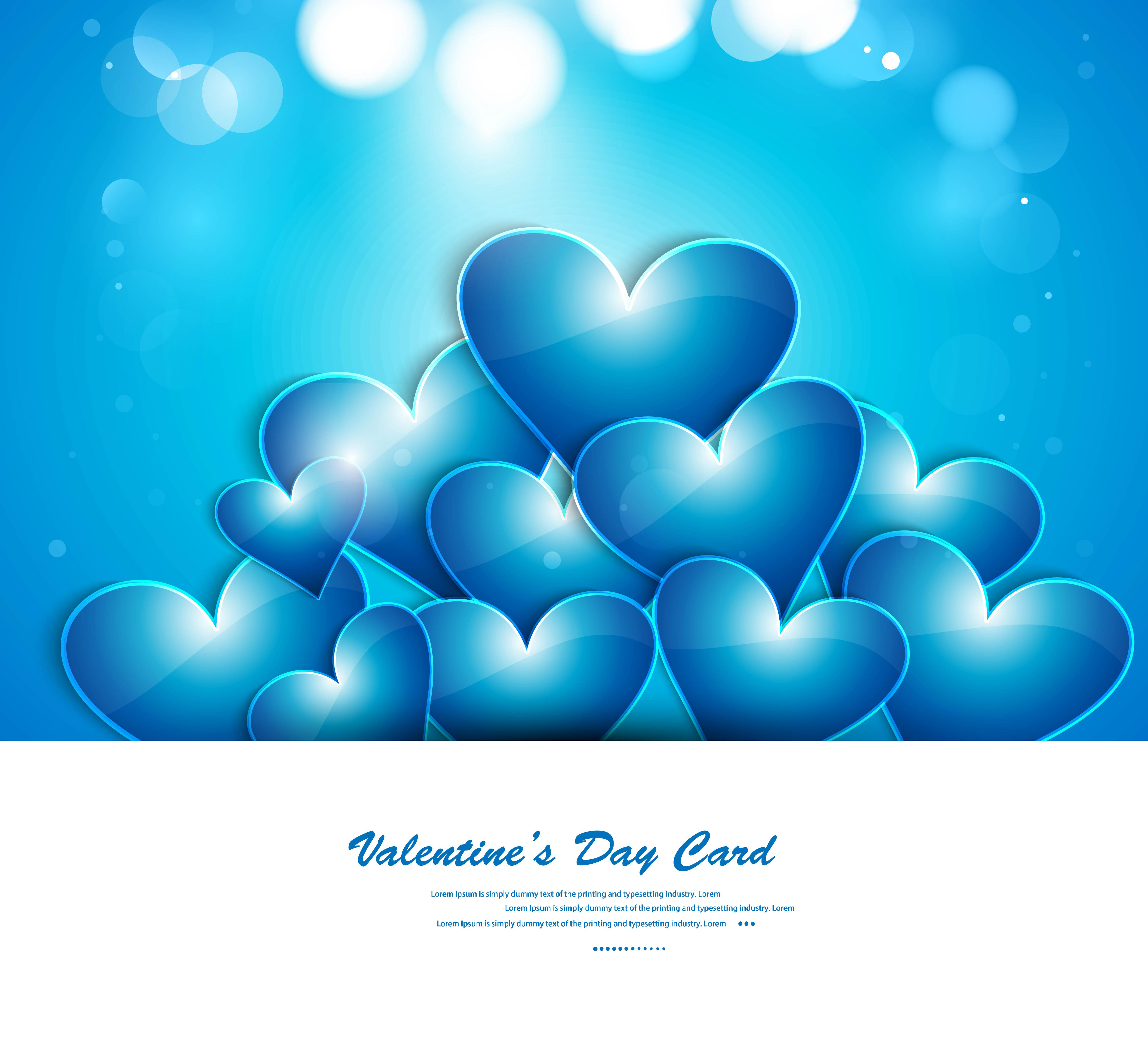 Valentine’s Day heart greeting card