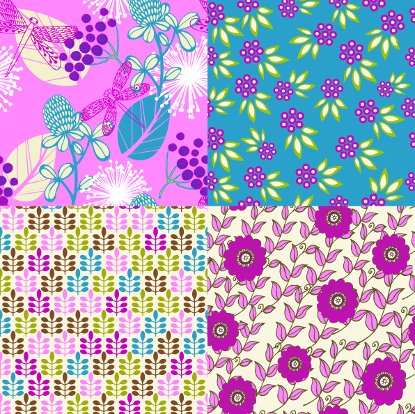 Cartoon Flower patterns