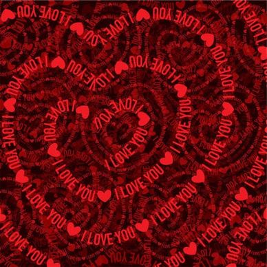 Valentine hearts red background