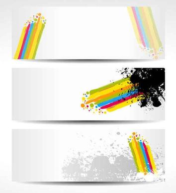 Color Vector Banners Background