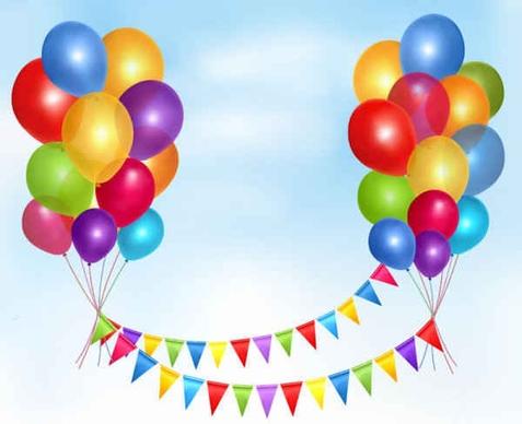 Balloon Vector Background