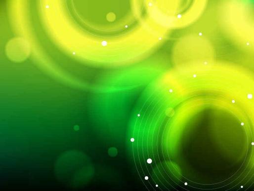 Abstract Green Bokeh Background