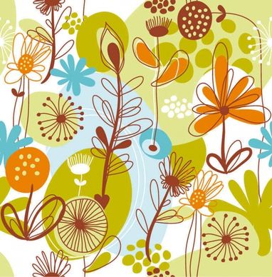 Floral Seamless Pattern Background