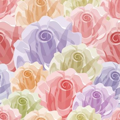 Seamless Flower Vector Background