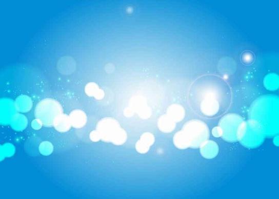 Free Light Blue Bokeh Vector Background