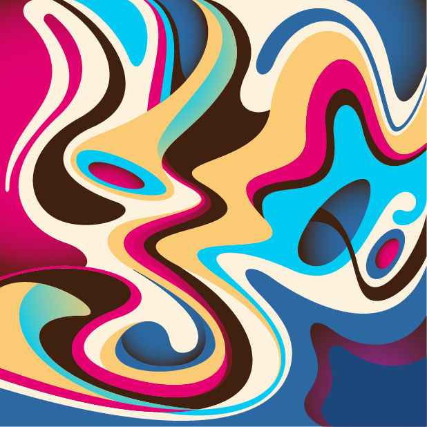 Abstract Colorful Flow Background Vector Graphic