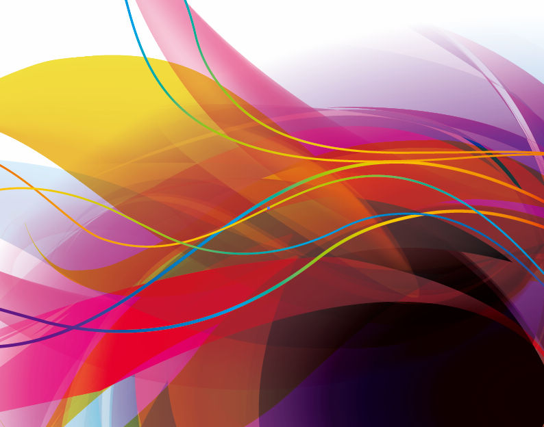 Abstract Colorful Wave Lines Background Vector