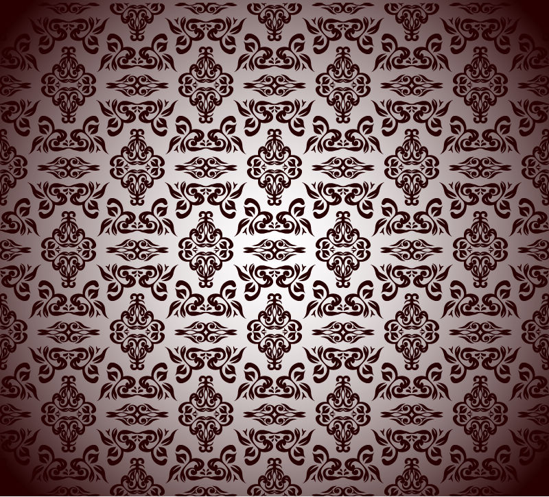 Royal Floral Pattern Background Vector Graphic