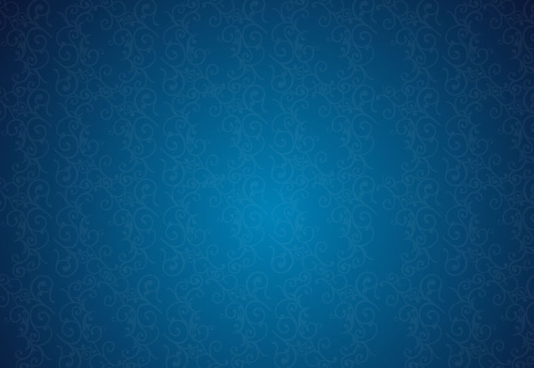 Retro Background Floral Blue Pattern