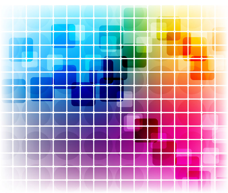 Vector Colorful Mosaic Pattern Design