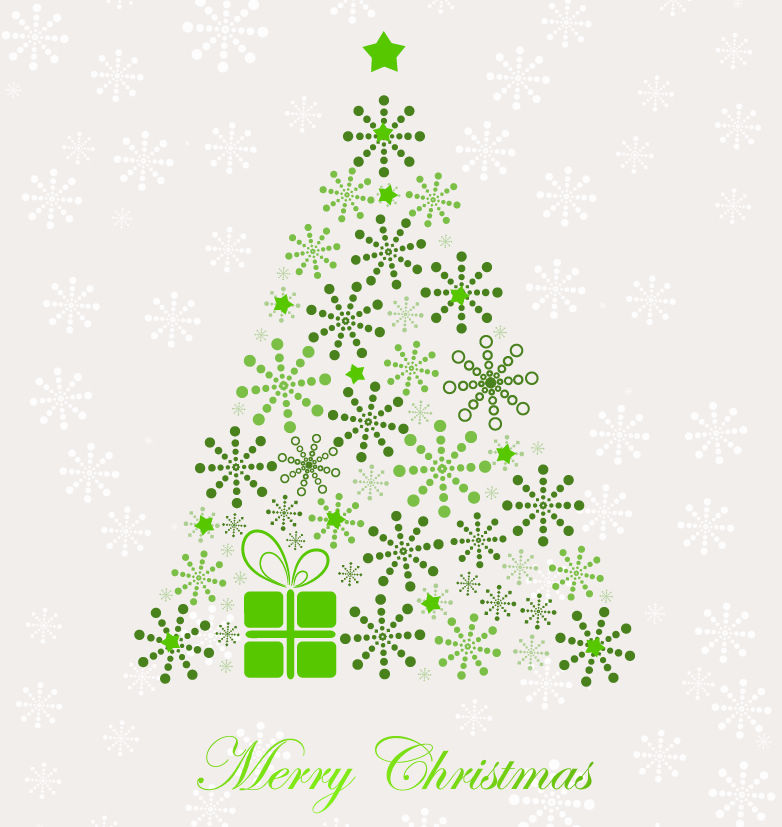 Abstract Christmas Tree Vector