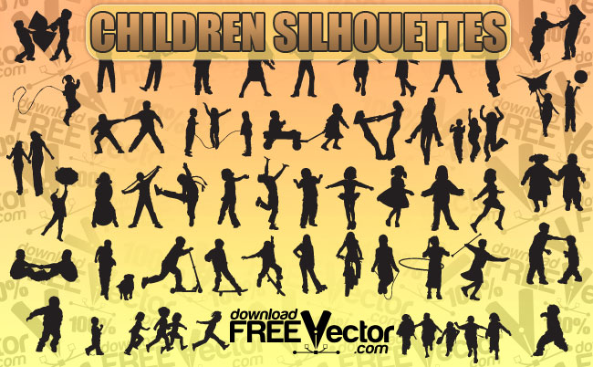 Children Silhouettes