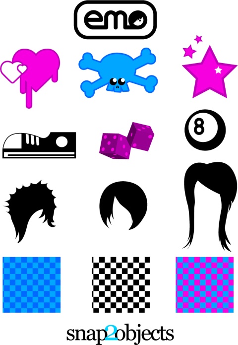 Free Vector Design Elements: Emo