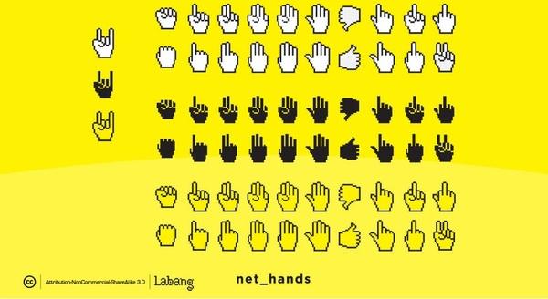 Net Hands Vectors