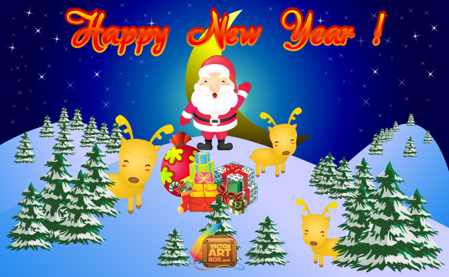 Vector New Year Card