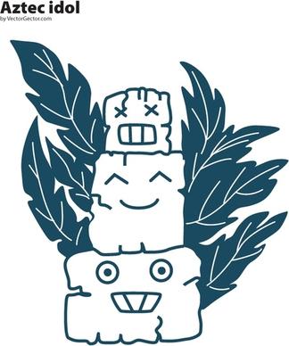 Aztec Idol Vector