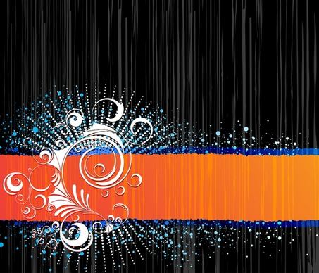 Abstract Background with Ornament Vector