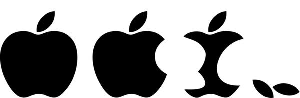 Eaten Apple Logo Vector