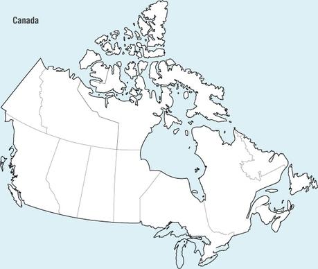 Canada Map Vector 