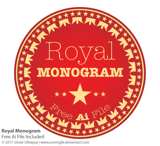 Royal Monogram Vector