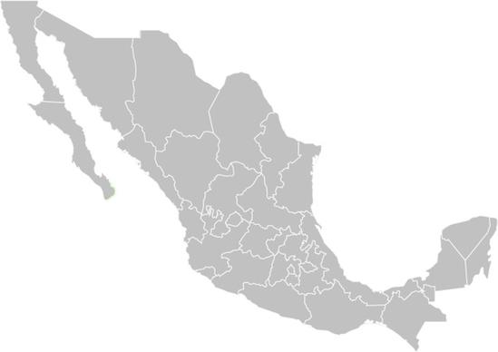 Mapa Mexico Vector