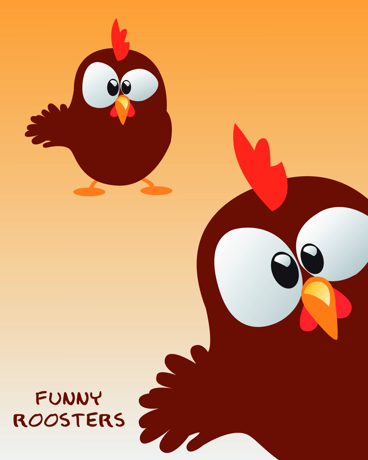 Free Funny Rooster Vector!!!